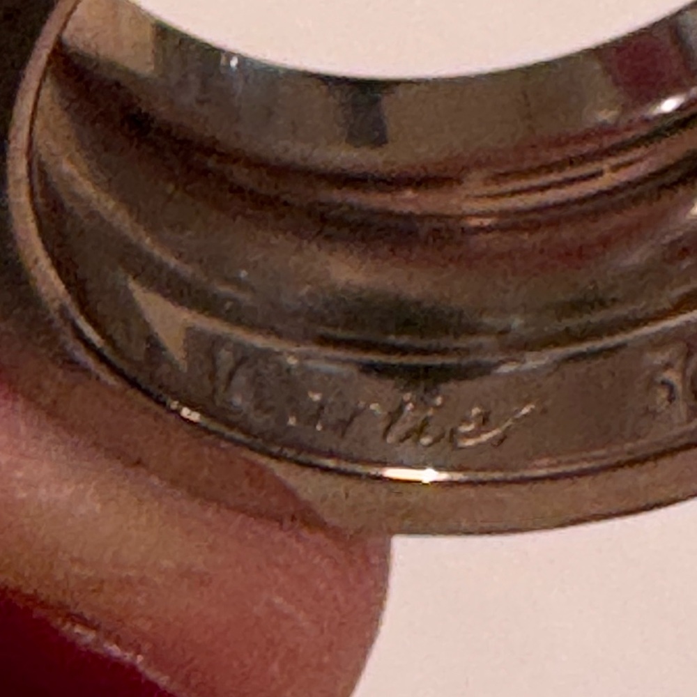 Cartier High LOVE wide band ring  in 18k white gold - Size 6.5 - Picture 4 of 4